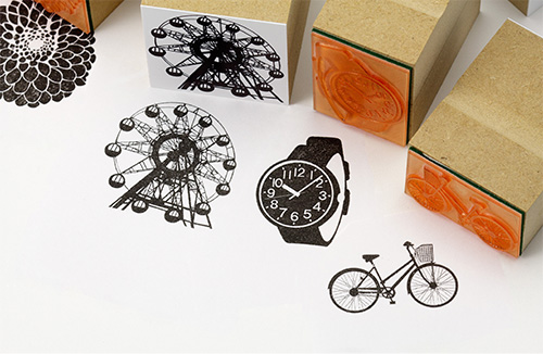 オリジナルゴム印（デザインゴム印）印面部分の拡大画像