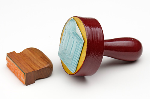 大きな印面サイズのゴム印（ダンボールゴム印）