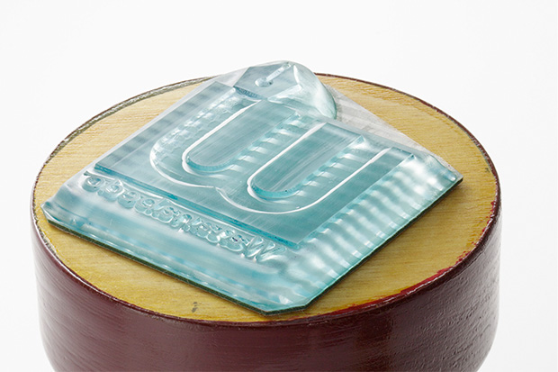 ダンボールゴム印の印面部分